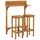 vidaXL Balkon-Bar-Set 3-tlg. Braun