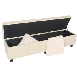 berlinlodge Sitzbank Lars Creme 180 x 45 x 45 cm
