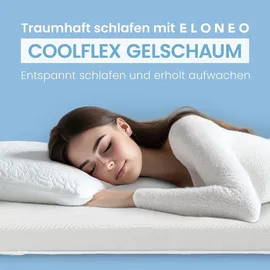 eloneo Gel Topper Matratzenauflage 160 x 200 cm weiß