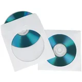 Hama CD/DVD Paper Protection Sleeves, white, pack of 25