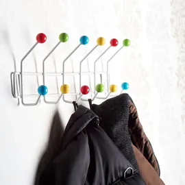 DESIGN DELIGHTS Wandgarderobe Colour Ball Weiß-bunt