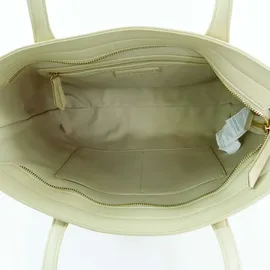 Valentino Pansy Shopper Polyurethan Ecru