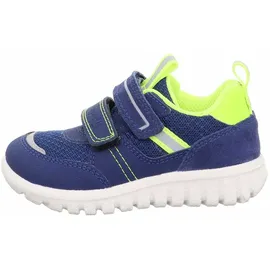 superfit SPORT7 Mini Sneaker, BLAU/GELB 8010, 25 EU