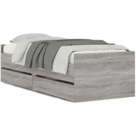 vidaXL Bettgestell 90 x 190 cm Grau