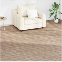 vidaXL Bodenplanken 18 pcs Eichenbraun 2,51 m2 PVC