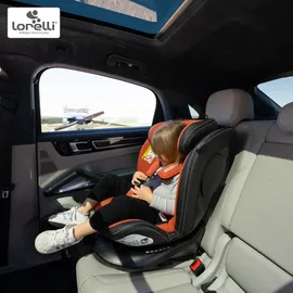 Lorelli Kindersitz Estate i-Size 40-150cm, Isofix Stützbein, Sitz 360 drehbar, grün