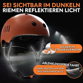 SKATEWIZ Skaterhelm 49-53 cm Kinder bronze 2023