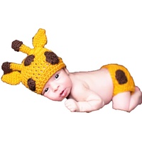 Eshining Foto Fotografie Prop Neugeborenes Baby Kleidung Kostüm Fotografische Fotografie Requisiten (Netter Hirsch Gelb)