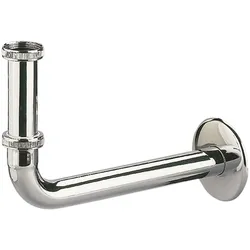 Dallmer Anschluss-Bogen 320, mit Tauchrohr, 1 1/4" x DN 32, Badkeramik, verchromt