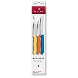 Victorinox Swiss Classic Gemüse-/Tomaten-/Frühstücksmesser 3-tlg. gelb/orange/blau
