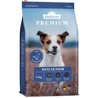 Dehner Premium Hundefutter Senior, Trockenfutter getreidefrei, für ältere Hunde kleiner Rassen, Ente / Lamm / Kartoffel, 4 kg