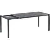 BEST Freizeitmöbel BEST Palazzo anthrazit rechteckig 120,0/160,0-200,0 x 80,0 x 75,0 cm