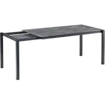 BEST Freizeitmöbel BEST Palazzo anthrazit rechteckig 120,0/160,0-200,0 x 80,0 x 75,0 cm
