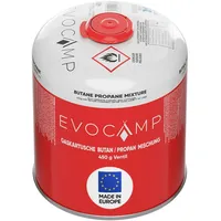 Evocamp 8x Propan Butan Gaskartuschen 450g, Schraubkartusche Eurogewinde 7/16",