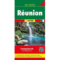 Freytag & Berndt Auto + Freizeitkarte Réunion / La Réunion / Riunione / Reunión, Autokarte 1:50.000, Karte (im Sinne von Landkarte)