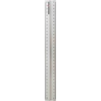 Eberhard Faber 570009 - Aluminium-Lineal, ca. 30 cm lang, mit Millimeter- und Zentimeter-Skalierung, rutschfest, für Schule, Büro und Freizeit