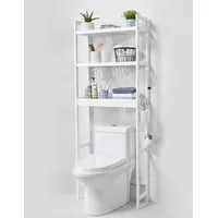 Vevor Aufbewahrung über der Toilette, 3-stufiger verstellbarer Badezimmer-Organizer über