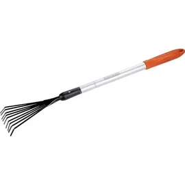 Black & Decker Black+Decker Teleskopische Gartenharke - 78-111 cm - Aluminiumstiel und Karbonstahlkopf - Rostfrei
