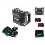 Metabo R 12-18 DAB+ BT Baustellenradio schwarz + 2 x 4,0 Ah Akku + Ladegerät