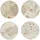 BUTLERS Untersetzer Marble 4er-Set in Beige, Keramik, 10x10 cm, Wohntextilien, Tischwäsche, Untersetzer