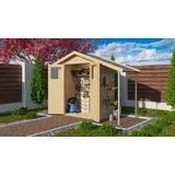 Karibu Gartenhaus 2,57 x 0,93 m Beige