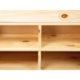 Interlink Inter Link Bett mit Stauraum Till inkl. Nachtkommode und Lattenrost 180x200 - Braun