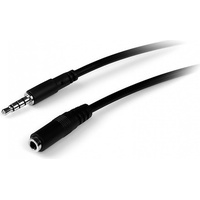 Startech 3,5-mm 4-pol Klinkenverlängerungskabel (2 m), Audio Kabel
