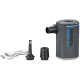 BESTWAY PowerTouch Pocket Akkubetriebene Luftpumpe 200 l/min – Elektrische Pumpe USB C, für Luftmatratze, Camping & Pool, mit LED Licht & 3 Adaptern