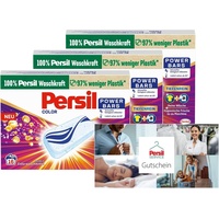 10 € Persil Service Gutschein - Textilreinigung via Paketversand & Persil Power Bars Color Waschmittel (48 Waschladungen), vordosiertes Buntwaschmittel