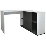 FMD Eckschreibtisch »Valley«, Breite 118 cm, weiß