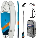 WHITE WATER SUP-Board-Set Set 2022 Funboard 10'8" x 34" x 6" Oceanblue