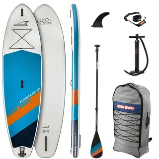 WHITE WATER SUP-Board-Set Set 2022 Funboard 10'8" x 34" x 6" Oceanblue