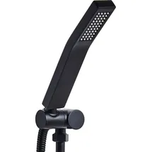 Beliani Handbrause Schwarz Metall Rechteckig Stab 1 Strahlart Modern Klassisch Duschkopf Badezimmer Stabhandbrause Stabbrause
