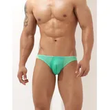 BIMONI Slip Low-Rise Herren Brief-Bikini Slip Sexy Dessous grün XL