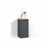 livinity® Paolina Badschrank 40,2 x 88,2 cm Anthrazit/Goldkraft Eiche