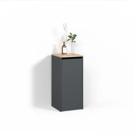 livinity® Paolina Badschrank 40,2 x 88,2 cm Anthrazit/Goldkraft Eiche
