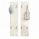 Vladon Garderobenpaneel 120 x 28 x 2 cm Creme