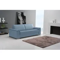 Egoitaliano Schlafsofa Cecilia, modern & elegant, erstklassiger Sitzkomfort, Dauerschläfer, inkl. Matratze und hochwertigem Metallbettrahmen, toller Schlafkomfort blau