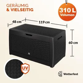 CASARIA Gartenbox Matuba 119 x 48 x 60 cm Anthrazit