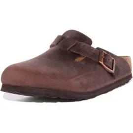 Birkenstock Boston Nubukleder geölt schmal habana 38