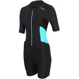 ZONE3 Activate Damen Kurzarm-Trisuit schwarz/blau XL