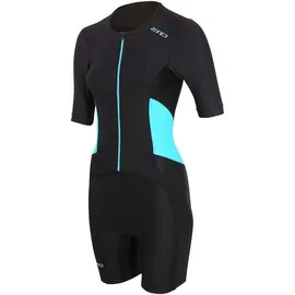 ZONE3 Activate Damen Kurzarm-Trisuit schwarz/blau XL