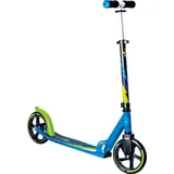 Muuwmi Aluminium Scooter 205 mm ABEC 7, GS-geprüft, höhenverstellbar, XL-Deck, grün-blau-schwarz