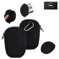 K-S-Trade Kameratasche für Sony Cyber-shot DSC-RX100 VI, Kameratasche Schutz-Hülle Kompaktkamera Tasche Travelbag sleeve schwarz