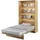 meblini Bed Concept 120 x 200 cm Artisan Eiche
