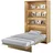 meblini Bed Concept 120 x 200 cm Artisan Eiche