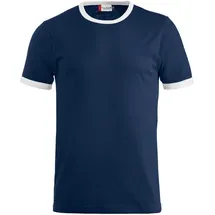 New Wave Clique Nome T-Shirt - navy/weiss L