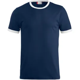 New Wave Clique Nome T-Shirt - navy/weiss L
