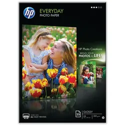 hp Fotopapier DIN A4, glossy 200g/m2, für Inkjet Drucker