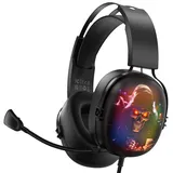 Gvyugke Gaming Headset 7.1 Surround Sound, Gaming Headset für PC, Laptop, USB Headset mit Mikrofon Kabel, Gaming Kopfhörer mit RGB Light für PS4/PS5 Konsole